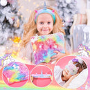 Unicorn Toys for Girls, Kids Gifts with Glowing Blanket, Water Bottle, Eye Mask, Headband, Crossbody Bag, Sunglasses - 12PCS Birthday Gift Toys for Girls 6-10+ by TinyTreasures Baby Boutique