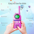 Walkie Talkies for Kids Rechargeable,Toys for Boys and Girls Ages 3-12, 4 Pack Long Range 2-Way Radios, Birthday Gifts,Christmas Stockings, Outdoor Play, Family Games, Hiking Camping Gear by TinyTreasures Baby Boutique