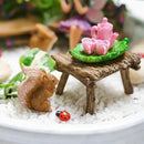 Fairy Garden Accessories Outdoor - Colorful Fairy Garden Starter Kit with a Fairy for a Garden and Miniature Furniture - 14 Piece Set by GreenHaven Gardens