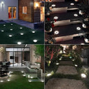 ODEETRONIC Solar Ground Lights, 12 Packs 8 LED Solar Disk Lights, Outdoor in-ground Light Waterproof, Round Solar-Powered Puck Light Flat Lamps for Landscape Pathway Yard Garden Walkway, Cool White by GreenHaven Gardens
