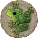 Spoontiques -Garden Décor - Raised Frog Stepping Stone - Decorative Stone for Garden by CozyNest Decor