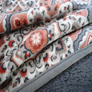 UKELER Flannel Sherpa Throws 60'' x 50', Cute Floral Design Soft Plush Flannel Blanket Throws for Bed/Couch/Sofa/Office/Camping by CozyNest Decor