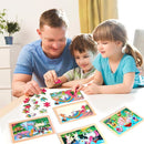 NASHRIO Wooden Educational Jigsaw Puzzles for Preschool Kids Ages 3-5, 4-Pack with 20 Pieces Unicorn Princess Wood Puzzles Set, Toddler Brain Teaser Toys, Preschool Gifts for Boys Girls Ages 3 4 5 6 by TinyTreasures Baby Boutique