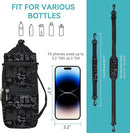 icolor Water Bottle Carrier Bag with Strap 25/32/40 oz Crossbody Bottle Holder with Phone Pocket Sling Sleeve Insulated Neoprene Water Bottle Pouch for Walking Travelling by TinyTreasures Baby Boutique