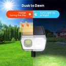 Consciot Solar Spot Lights Outdoor Waterproof, 24 LED Dusk-to-Dawn Solar Outdoor Lights, 2 in 1 Adjustable Wall Lights, Daylight Solar Landscape Spotlights for Garden Yard Wall Walkway, 2 Pack by GreenHaven Gardens