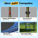 ORCC 1200LBS Weight Capacity Trampoline 16 15 14 12 10 8 FT for Kids with Safety Enclosure Net for Children Adults Outdoor Yard Trampolines by TinyTreasures Baby Boutique