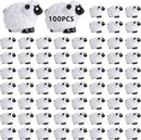 100Pcs Mini White Sheep Figurines, Miniature Resin Sheep Figurines, Mini Cute Resin White Sheep Ornaments, Little Outdoor Moss Landscape Figurines, Tiny Fairy Garden Animal Cake Toppers by GreenHaven Gardens