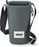 BLACK + BLUM Insulated Bottle Bag - Made with Recycled PET and BPA Free - Bottle Bag for On The Go, Slate by TinyTreasures Baby Boutique