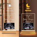 Personalized First Time Parents Gifts for Mom, Custom Ultrasound Picture Frame for Pregnant Announcement, Anniversary Mothers Day Gifts for Mom from Kids, Customized Acrylic Plaque Night Light by TinyTreasures Baby Boutique