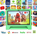 Tablet for Kids Age 3-12 10.1 inch Android 14 6000mAh 8GB RAM+64GB ROM Expandable to 1TB Kids Tablets WiFi6 Google Kids Space Parental Control 1280 * 800 HD Screen - Green by TinyTreasures Baby Boutique