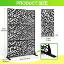 Outdoor Privacy Screen,72" H×47" W Metal Privacy Screen, Freestanding Privacy Fence Panels for Patio by GreenHaven Gardens