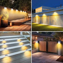 Peasur 6 Packs Solar Outdoor Lights Motion Sensor, Solar Security Lights Waterproof with 3 Lighting Modes Solar Powered Wall Lights Outside for Garden Fence Yard Deck, Warm White by GreenHaven Gardens