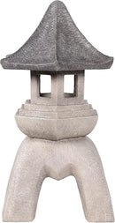 Design Toscano Asian Decor Pagoda Lantern Indoor/Outdoor Statue, Giant, Fiberglass Cast Stone Resin, Two Tone Stone Finish by GreenHaven Gardens