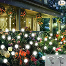 2025 Solar Lights Outdoor Waterproof, 2 Pack Solar Garden Lights, Solar Firefly Lights Outdoor Waterproof, Solar Twinkle Swaying Fairy Light for Yard Patio Pathway Garden Decoration (Cool White) by GreenHaven Gardens