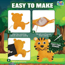 MOMOTOYS Wild Animals Beginner Sewing Kit for Kids Ages 7+ – Includes 9 Kids Sewing Projects with Tools & Art Supplies – DIY Felt Crafts for Girls & Boys – Gifts for 7, 8, 9, 10, 11, 12 Year Old by TinyTreasures Baby Boutique