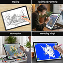 Zocelight Rechargeable A4 Light Pad with Built-in Stand,Super Bright Magnetic Light Table with Physical Buttons,Wireless Light Box for Tracing, Light Board for Diamond Painting,Sketching Weeding Vinyl by TinyTreasures Baby Boutique