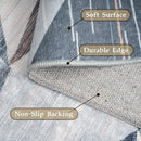 HOMFINE Washable Modern Area Rug - Geometric 10x14 Rugs for Living Room, Bedroom, Machine Washable Rug Soft Non Slip Non Shedding Area Rug - Blue, 10'x14' by TinyTreasures Baby Boutique