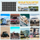 SOLPERK 30W Solar Battery Charger Solar Battery Maintainer + Upgrade 10A MPPT Charge Controller + Adjustable Mount Bracket for Car RV Boat Motorcycle，12V Waterproof Solar Panel Kit Trickle Charging by CozyNest Decor
