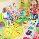 Kids Rugs for Playroom Washable, Educational and Fun Learning Rugs with ABC Alphabet Animals Shapes, Baby Toddler Children's Play Mat for Bedroom Classroom Nursery, 3x5 Feet by CozyNest Decor