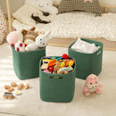 OIAHOMY Storage Cubes 11 Inch Storage Bins-3 Pack, Cotton Rope Woven Baskets for Organizing, Square Baskets for Shelves Organizer, Classroom, Toy Basket, Green by TinyTreasures Baby Boutique
