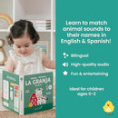 Binibi Spanish Books for Babies & Toddlers 1-3 La Granja Interactive Bilingual Sound Book with Farm Animal Sounds | Bilingual Children's Book | Spanish Learning for Kids | Libro en español para bebés by TinyTreasures Baby Boutique