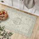 LIVEBOX Washable Rug 2x3 Kitchen Mats for Floor Entryway, Non Slip Front Door Mat for Bathroom Hallway, Boho Low-Pile Small Carpet Farmhouse Throw Indoor Rugs for Bath Sink, Taupe by TinyTreasures Baby Boutique