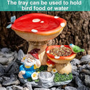 Solar Gnome Statues Figurine Lights - Garden Lighting Outdoor Decorations, Gnome Sleeping Under Mushroom, Yard Art Lawn Ornaments for Porch Patio Balcony - Gnome Gifts for Women Mom by CozyNest Decor