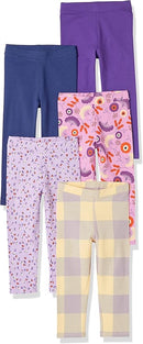 Amazon Essentials Girls and Toddlers' Leggings, Multipacks by TinyTreasures Baby Boutique