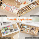 Lifewit 12 Pack Drawer Dividers 4" High, 10.5-16.5" Dresser Drawer Divider, Adjustable Drawer Organizers for Clothes, Plastic Drawers Separators for Dresser, Bedroom, Bathroom, Kitchen, Office by TinyTreasures Baby Boutique