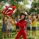 WERNNSAI Race Car Piñata - Race Car Birthday Decorations Truck Car Pinata Bundle with Blindfold and Bat Monster Truck Party Favors for Kids Boys Exciting Party Games Supplies by TinyTreasures Baby Boutique