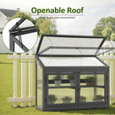 MCombo 2-Tier Wooden Cold Frame Garden Greenhouse Raised Flower Planter Shelf Bed Protection 6057-0160 (Dark Grey) by GreenHaven Gardens