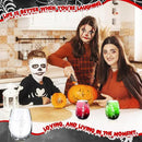 Sliner 2 Pack 17 oz Halloween Skeleton Wine Glasses Gift for Women Skull Shot Glasses Whiskey Drinking Cup for Halloween Party Supplies Birthday Theme Events Spooky Gifts(Skeleton) by CozyNest Decor
