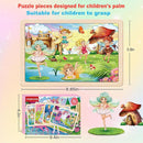 Wooden Puzzles for Kids Ages 4-6, 4 Packs 24 PCs Unicorn Mermaid Princess Fairy Jigsaw Puzzles, Preschool Educational Brain Teaser Toys for Girls 3 4 5 6 Years Old. by TinyTreasures Baby Boutique