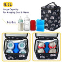 Breastmilk Cooler Bag with Ice Pack Fits 4 Baby Bottles Up to 9 Ounce Insulated Baby Bottle Bag Breast Milk Cooler on the Go with Strap Fits Medela/Dr.Brown's for Nursing Mom Daycare, Work or Travel by TinyTreasures Baby Boutique