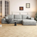 108" Sectional Couches for Living Room Modern Modular Sofa with L-Shape Couchs Upholstered Boneless Couch Deep Seat Sectional Couch with Chaise (Grey, Right Facing Chaise+2Seaters) by CozyNest Decor