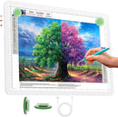 Phylosal Rechargeable A3 LED Light Pad for Diamond Painting, Ultra-Thin Magnetic Tracing Light Box for Drawing, Diamond Art Light Board with Side Button, Super Bright Light Table for Sketching (White) by TinyTreasures Baby Boutique