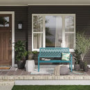 Grand patio 50" Outdoor Bench Garden Bench with Armrests Bench for Outdoors Lawn Yard Porch Lake Shore by GreenHaven Gardens