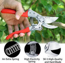 Kynup 2Packs Pruning Shears for Gardening, Garden Shears Scissors Heavy Duty, Bypass Pruner Hand Shears, Tree Trimmers Secateurs, Garden Clippers for Plants, Hedge Shears, Garden Tools (Red) by GreenHaven Gardens