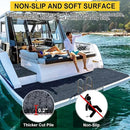 Marine Carpet,6 FT x 18 FT Dark Gray Indoor Outdoor Carpet 0.2" Thick Boat Carpet with Water-Proof TPE Backing, Non-Slide Outdoor Marine Carpet Roll for Home, Patio, Porch, Deck by CozyNest Decor