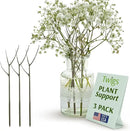 Plant Support Stakes, Stem Holder Structures for Indoor & Outdoor Use, Garden Accessories for Climbing & Potted Plants, Trellis Alternative - Moonstone, 3 Pack, 22" L, Original by GreenHaven Gardens