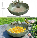 Bird Bath for Outside on Ground, 10 in Ceramic Birds Bath Bowl, Handmade Ground Bird Feeders and birdbath for Outdoors for Outdoors, Garden, Tabletop, Balcony and Lawn (Big - deep) by GreenHaven Gardens