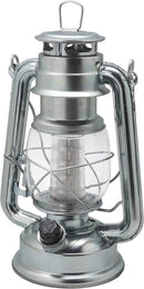 YAKii LED Vintage Lantern Metal Hanging Hurricane 12 LED Dimmer Switch Cold White Battery Operated Power Outage Indoor Camping Lighting Outdoor Brooklyn (Silver 2 Pack) by CozyNest Decor