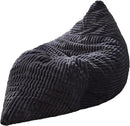 Hobestluk 3 in 1 Bean Bag Chair Giant Bean Bag Chairs Convertible Bean Bag Floor Cushion with Machine Washable Cover, Beanbag Chairs for Adult (Dark Grey) by CozyNest Decor