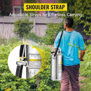 Happybuy 2 Gallon Stainless Steel Sprayer, 20" Wand & 3FT Reinforced Hose, Hand Pump Sprayer with Pressure Gauge, Safety Valve & Adjustable Nozzle, Weed Sprayers for Lawn, Gardening &Sanitizing1 by GreenHaven Gardens