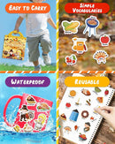 Benresive Reusable Sticker Books for Kids 2-4, Sticker Books for Toddlers 1-3 2-4, Toddler Travel Toys Activities Crafts Gifts - Thanksgiving by TinyTreasures Baby Boutique