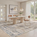 Area Rug for Living Room: 7x9 Washable Neutral Abstract Modern Soft Rugs Non Slip Indoor Floor Stain Resistant Large Carpet for Bedroom Dining Room Office Nursery - Brown by TinyTreasures Baby Boutique