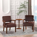 Accent Chair, PU Leather Living Room Chairs Oversize with Soft Seat and Armrests for Living Room Dinning Room Bedroom Reading Room Waiting Room by CozyNest Decor