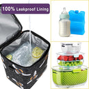Breastmilk Cooler Bag with Ice Pack Fits 4 Baby Bottles Up to 9 Ounce Insulated Baby Bottle Bag Breast Milk Cooler on The Go with Strap Baby Bottle Cooler Bag for Nursing Mom Daycare or Travel by TinyTreasures Baby Boutique