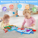 2PCS Baby Books 0-6 Months Tummy Time Infant Toys 0-3 Months High Contrast Baby Sensory Toys 3-6 6-12 Months Newborn Essentials Must Haves Crinkle Touch Feel Busy Soft Books for Babies Shower Gifts by TinyTreasures Baby Boutique