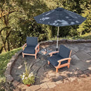 Classic Accessories Montlake Water-Resistant 23 x 20 x 4 Inch Patio Lounge Back Cushion, Heather Indigo Blue, Outdoor Loveseat Cushions by GreenHaven Gardens